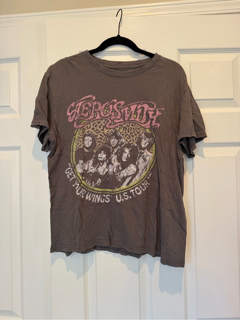 Aerosmith Get Your Wings U.S. Tour Graphic Band T-Shirt XL